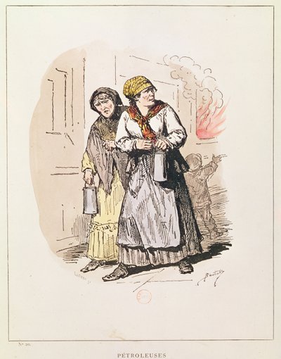 Deux pétroleuses de la Commune, 1871 - Charles Albert d Arnoux Bertall